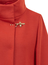 FAY - Cappa con Collo Alto - Rosso - LIDIASHOPPING® - Official Website
