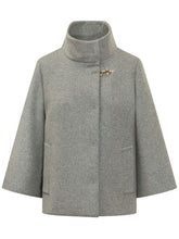 FAY - Cappa con Collo Alto - Grigio - LIDIASHOPPING® - Official Website