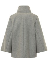 FAY - Cappa con Collo Alto - Grigio - LIDIASHOPPING® - Official Website
