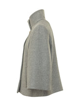 FAY - Cappa con Collo Alto - Grigio - LIDIASHOPPING® - Official Website