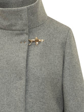 FAY - Cappa con Collo Alto - Grigio - LIDIASHOPPING® - Official Website