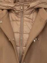 FAY - Cappotto con Cappuccio e Chiusura a Gancio - Marrone - LIDIASHOPPING® - Official Website