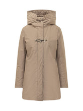 FAY - Cappotto con Cappuccio e Alamaro - Beige - LIDIASHOPPING® - Official Website