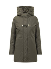 FAY - Cappotto con Cappuccio e Alamaro - Verde - LIDIASHOPPING® - Official Website