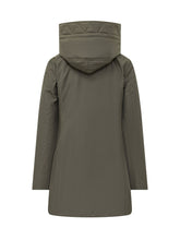 FAY - Cappotto con Cappuccio e Alamaro - Verde - LIDIASHOPPING® - Official Website