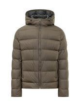 FAY - Piumino con Cappuccio - Marrone - LIDIASHOPPING® - Official Website