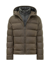 FAY - Piumino con Cappuccio - Marrone - LIDIASHOPPING® - Official Website