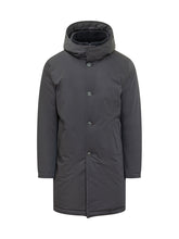 FAY - Piumino Lungo Harbour con Cappuccio - Blu - LIDIASHOPPING® - Official Website