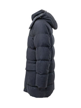 FAY - Piumino Lungo con Cappuccio e Tasche - Blu - LIDIASHOPPING® - Official Website