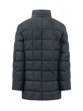 FAY - Padded Coat with High Collar - Blue - LIDIASHOPPING® - Official Website