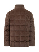 FAY - Giacca Trapuntata con Collo Alto - Marrone - LIDIASHOPPING® - Official Website