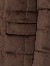 FAY - Giacca Trapuntata con Collo Alto - Marrone - LIDIASHOPPING® - Official Website