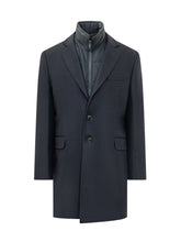 FAY - Cappotto con Pettorina Interna - Blu - LIDIASHOPPING® - Official Website