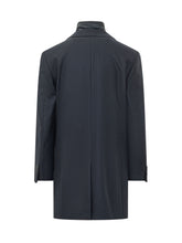 FAY - Cappotto con Pettorina Interna - Blu - LIDIASHOPPING® - Official Website
