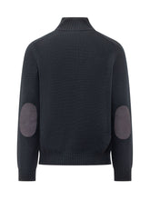 FAY - Maglia a Collo Alto con Gancio - Blu - LIDIASHOPPING® - Official Website