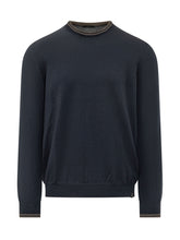 FAY - Maglia Girocollo - Blu - LIDIASHOPPING® - Official Website