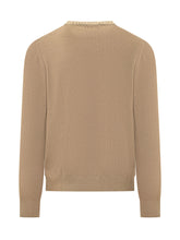 FAY - Maglia Girocollo a Maniche Lunghe - Marrone - LIDIASHOPPING® - Official Website