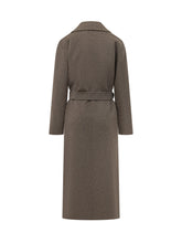 MAX MARA S - Cappotto Peonie con Cintura - Marrone - LIDIASHOPPING® - Official Website