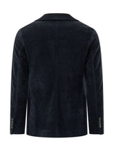 CIRCOLO - Blazer Monopetto a Coste Verticali - Blu - LIDIASHOPPING® - Official Website