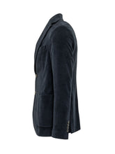CIRCOLO - Blazer Monopetto a Coste Verticali - Blu - LIDIASHOPPING® - Official Website