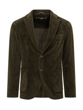 CIRCOLO - Blazer Monopetto a Coste Verticali - Verde - LIDIASHOPPING® - Official Website