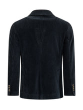 CIRCOLO - Blazer Doppiopetto a Coste Verticali - Blu - LIDIASHOPPING® - Official Website