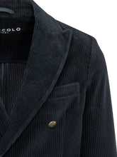 CIRCOLO - Blazer Doppiopetto a Coste Verticali - Blu - LIDIASHOPPING® - Official Website