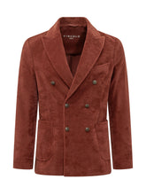 CIRCOLO - Double Breasted Blazer with Patch Pockets - Red - LIDIASHOPPING® - Official Website