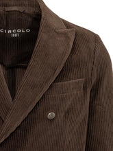 CIRCOLO - Blazer Doppiopetto con Tasche Applicate - Marrone - LIDIASHOPPING® - Official Website