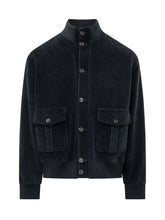 CIRCOLO - Giacca Pilot con Collo Alto - Blue - LIDIASHOPPING® - Official Website