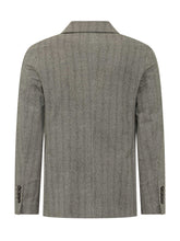 CIRCOLO - Double Breasted Blazer with Peak Lapels - Grey - LIDIASHOPPING® - Official Website