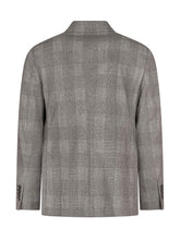 CIRCOLO - Double Breasted Check Blazer - Grey - LIDIASHOPPING® - Official Website