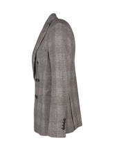 CIRCOLO - Double Breasted Check Blazer - Grey - LIDIASHOPPING® - Official Website