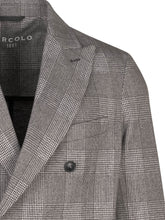 CIRCOLO - Double Breasted Check Blazer - Grey - LIDIASHOPPING® - Official Website