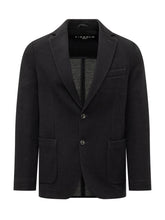 CIRCOLO - Single Breasted Blazer with Welt Pockets - Blue - LIDIASHOPPING® - Official Website