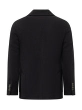 CIRCOLO - Single Breasted Blazer with Welt Pockets - Blue - LIDIASHOPPING® - Official Website