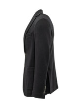 CIRCOLO - Single Breasted Blazer with Welt Pockets - Blue - LIDIASHOPPING® - Official Website