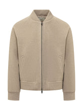CIRCOLO - Bomber con Zip e Bordi a Costine - Beige - LIDIASHOPPING® - Official Website
