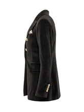 CIRCOLO - Blazer Doppiopetto con Bottoni Decorativi - Nero - LIDIASHOPPING® - Official Website