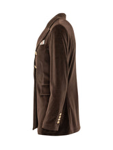 CIRCOLO - Blazer Doppiopetto con Bottoni Decorativi - Marrone - LIDIASHOPPING® - Official Website