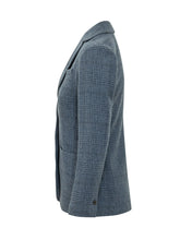 CIRCOLO - Long Check Blazer - Blue - LIDIASHOPPING® - Official Website