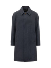 LARDINI - Single Breasted Coat with Collar - Blue - LIDIASHOPPING® - Official Website