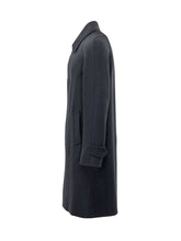 LARDINI - Single Breasted Coat with Collar - Blue - LIDIASHOPPING® - Official Website