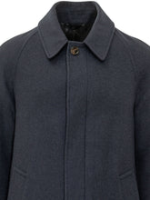 LARDINI - Single Breasted Coat with Collar - Blue - LIDIASHOPPING® - Official Website