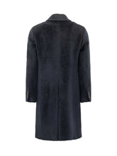 LARDINI - Double Breasted Coat with Peak Lapels - Blue - LIDIASHOPPING® - Official Website