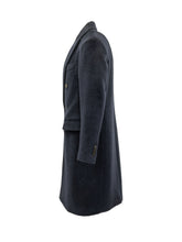 LARDINI - Double Breasted Coat with Peak Lapels - Blue - LIDIASHOPPING® - Official Website