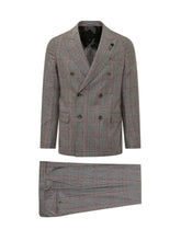 LARDINI - Abito Doppiopetto con Motivo a Quadri - Grigio - LIDIASHOPPING® - Official Website