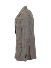 LARDINI - Double Breasted Suit with Check Pattern - Grey - LIDIASHOPPING® - Official Website