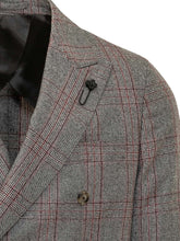 LARDINI - Double Breasted Suit with Check Pattern - Grey - LIDIASHOPPING® - Official Website
