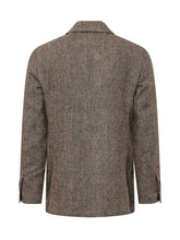 LARDINI - Double Breasted Suit with Micro Pattern - Brown - LIDIASHOPPING® - Official Website